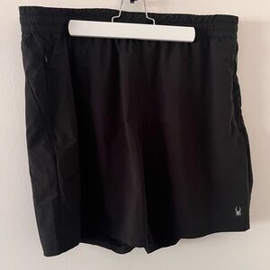 Spyder Active Shorts Lightweight Proweb Technology Drawstring Black XL
